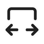 Arrow Autofit Width SVG Icon
